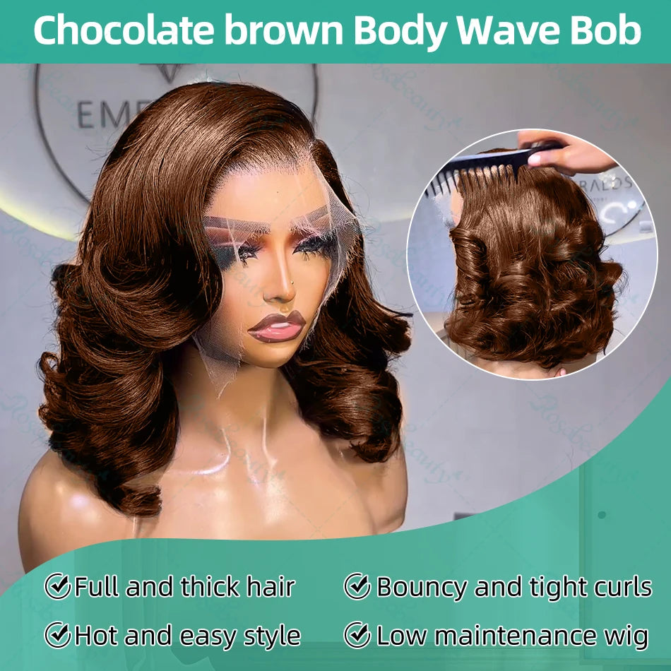 Perruque cheveux humains Body Wave